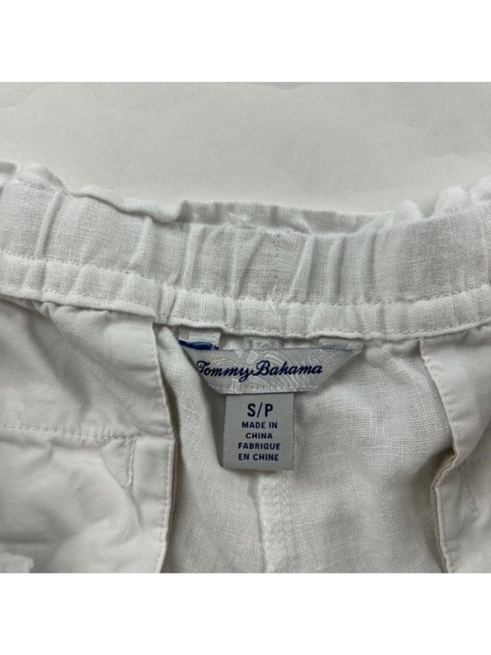 Tommy Bahama White Linen Ankle Pant S - Picture 3 of 5